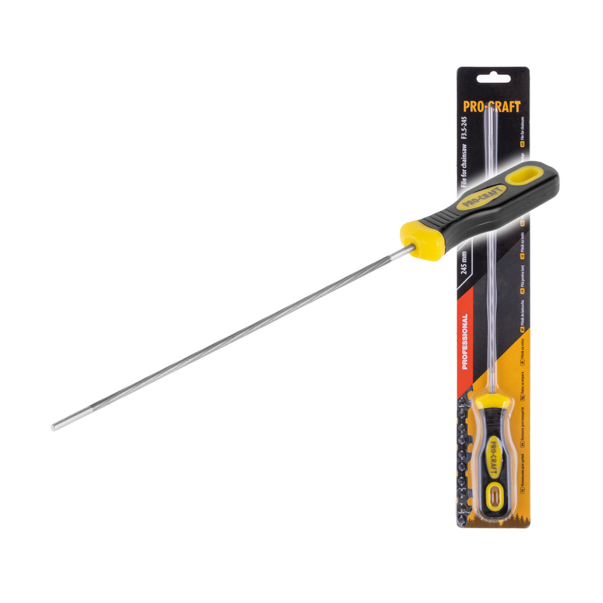 Procraft F3.5-245 pilník na řetězy s roztečí řetězu 1/4
