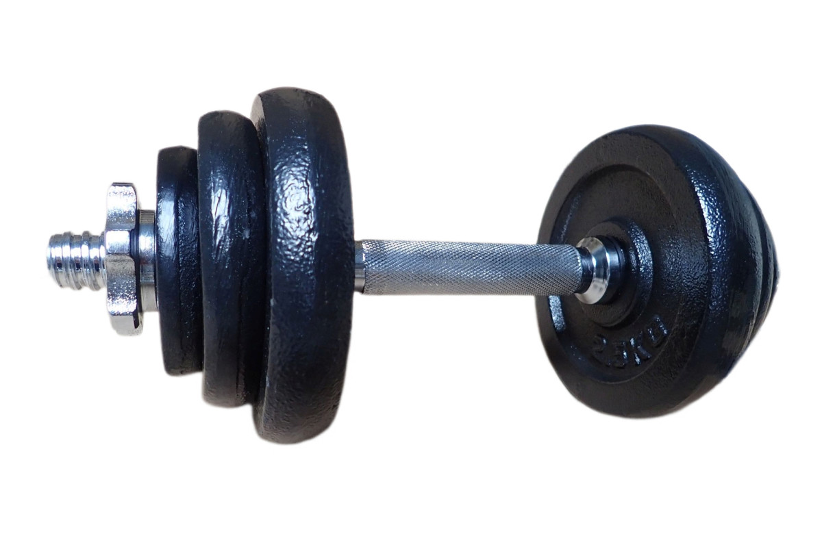KUBIsport 05-CB10K-25 Činka nakládací jednoruční 10kg - 25 mm