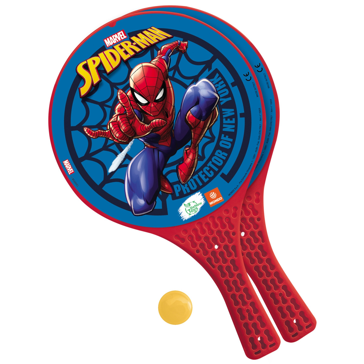 KUBIsport 05-G15005K Mondo G15005 Paddle set Spiderman
