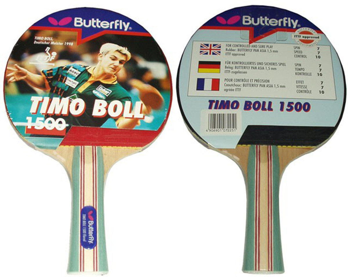 KUBIsport 05-G1611K Butterfly Pálka na stolní tenis Boll 1500