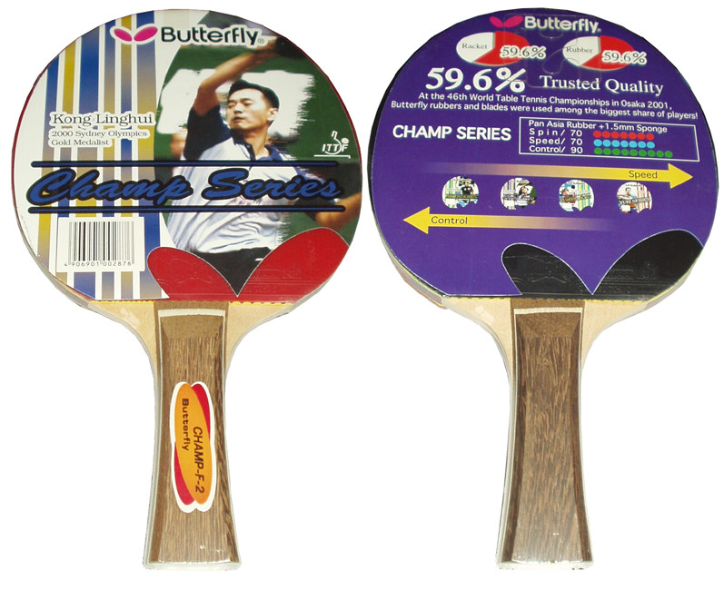 KUBIsport 05-G1612K Butterfly G1612 Pálka na stolní tenis Champ F2