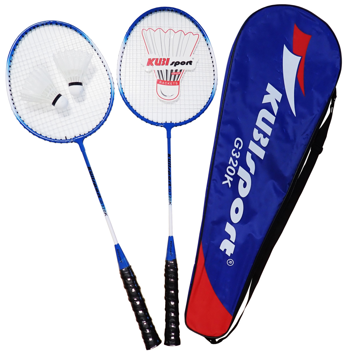 KUBIsport 05-G320K G320 Sada badmintonové pálky + košíček