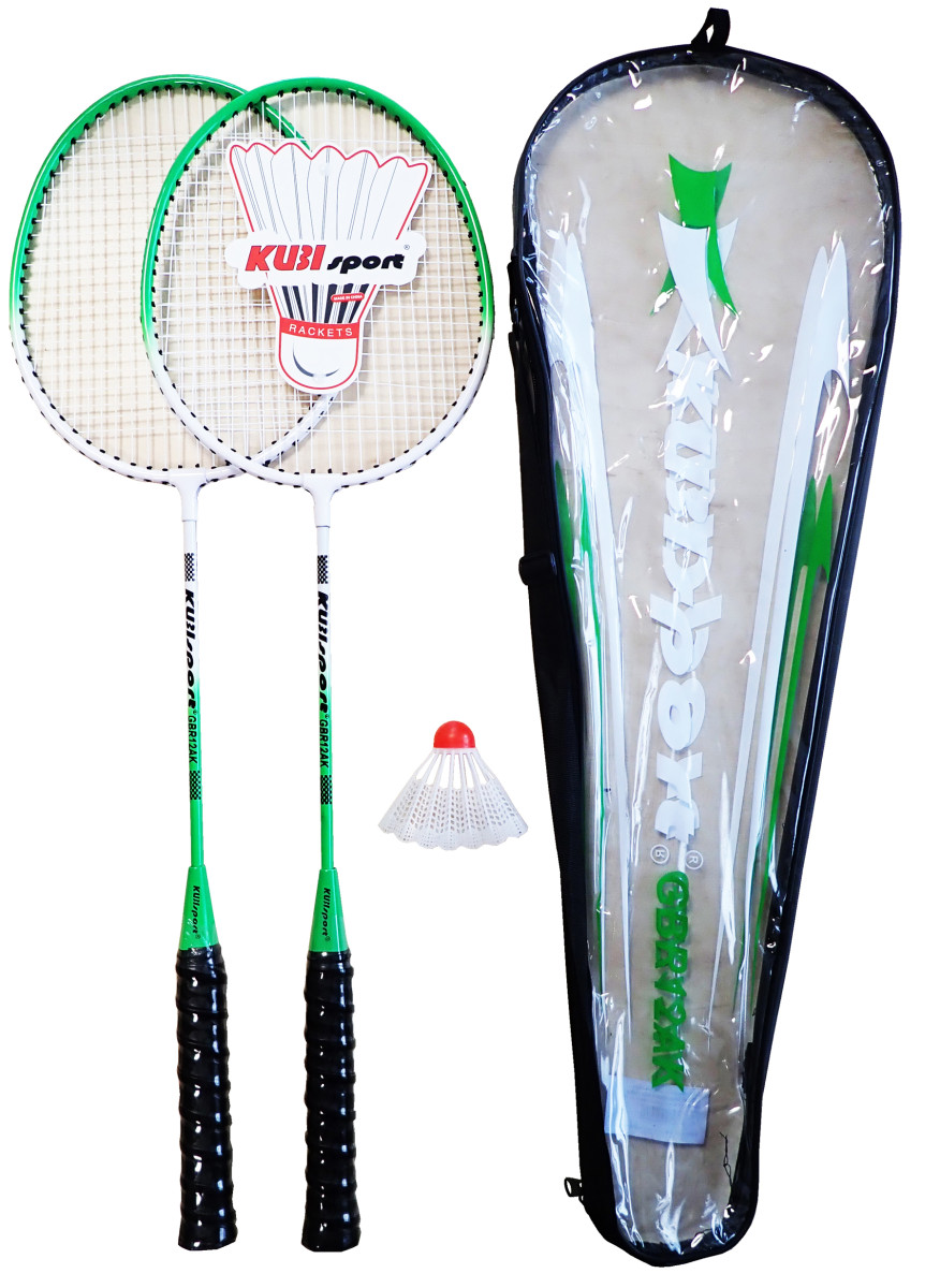 KUBIsport 05-GBR12AK Badmintonová sada - 2 rakety+ košíček + pouzdro