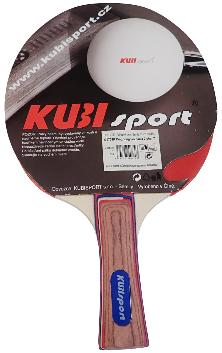 KUBIsport 05-G1709K G1709K Pingpongová pálka 2-star
