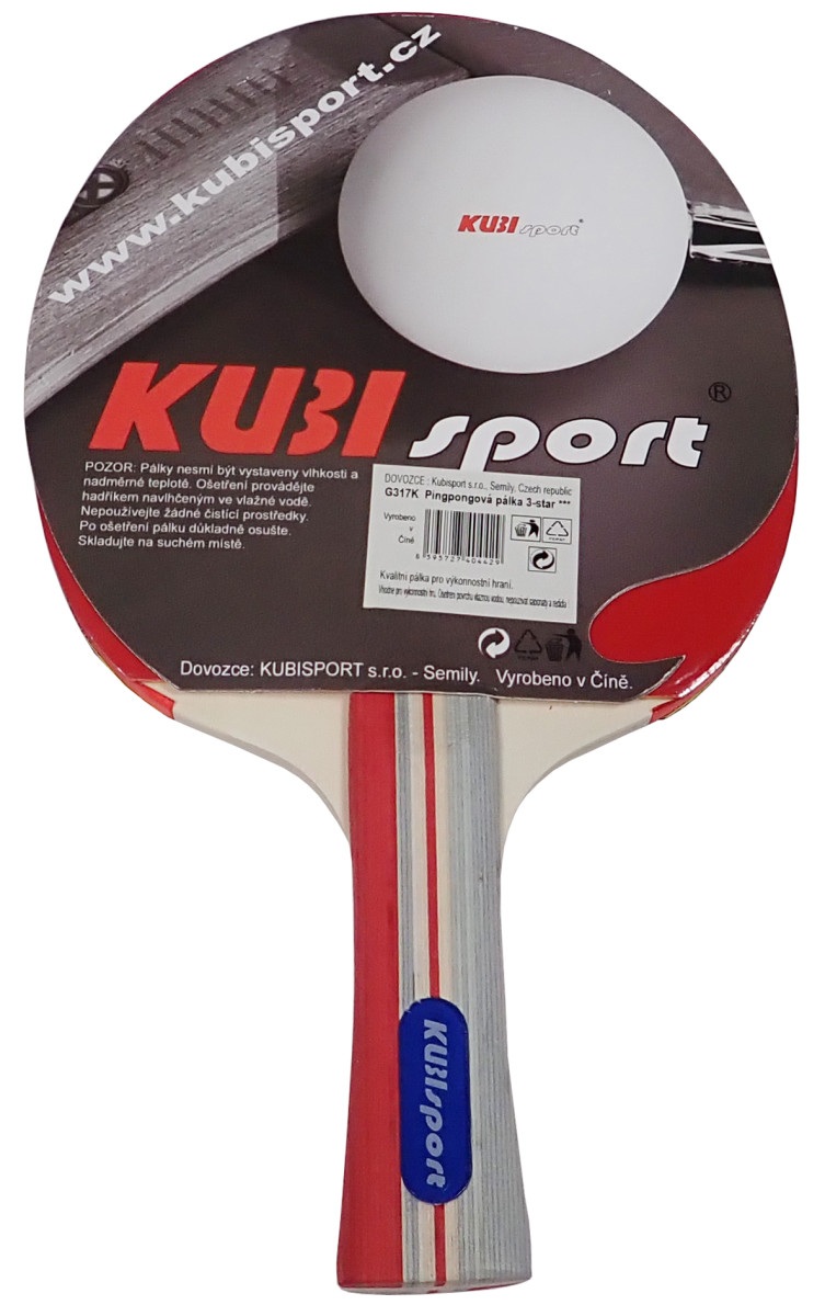 KUBIsport 05-G317K Pálka na stolní tenis 3-star