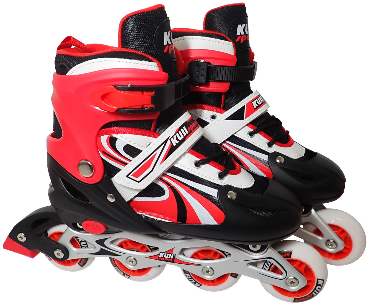 KUBIsport 05-CS310/2K-CRV Inline brusle roztahovací CS310K červené velikost 38-42