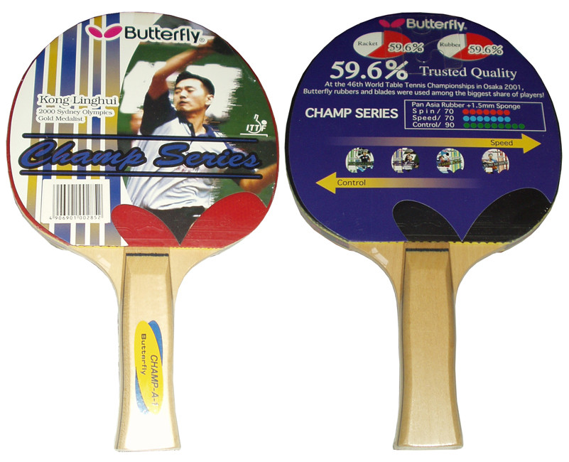 KUBIsport 05-G1615K Butterfly Pingpongová pálka Champ A1