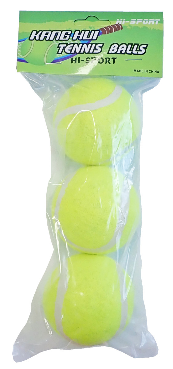 KUBIsport 05-G7785K G7785 míčky tenisové 3ks v sáčku
