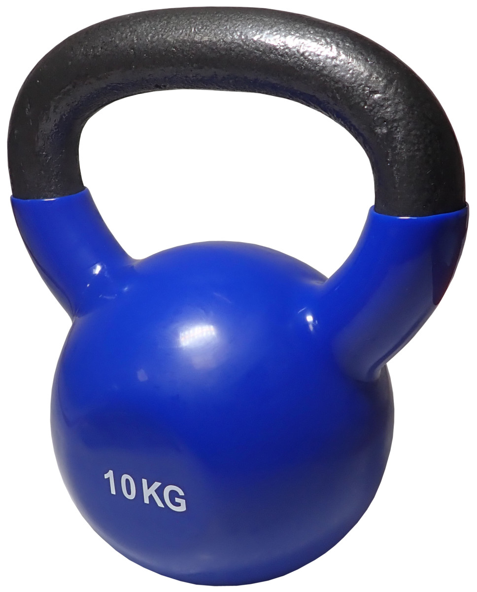 KUBIsport 05-CWKBV10K Ketlebel 10 kg s vinylovým potahem