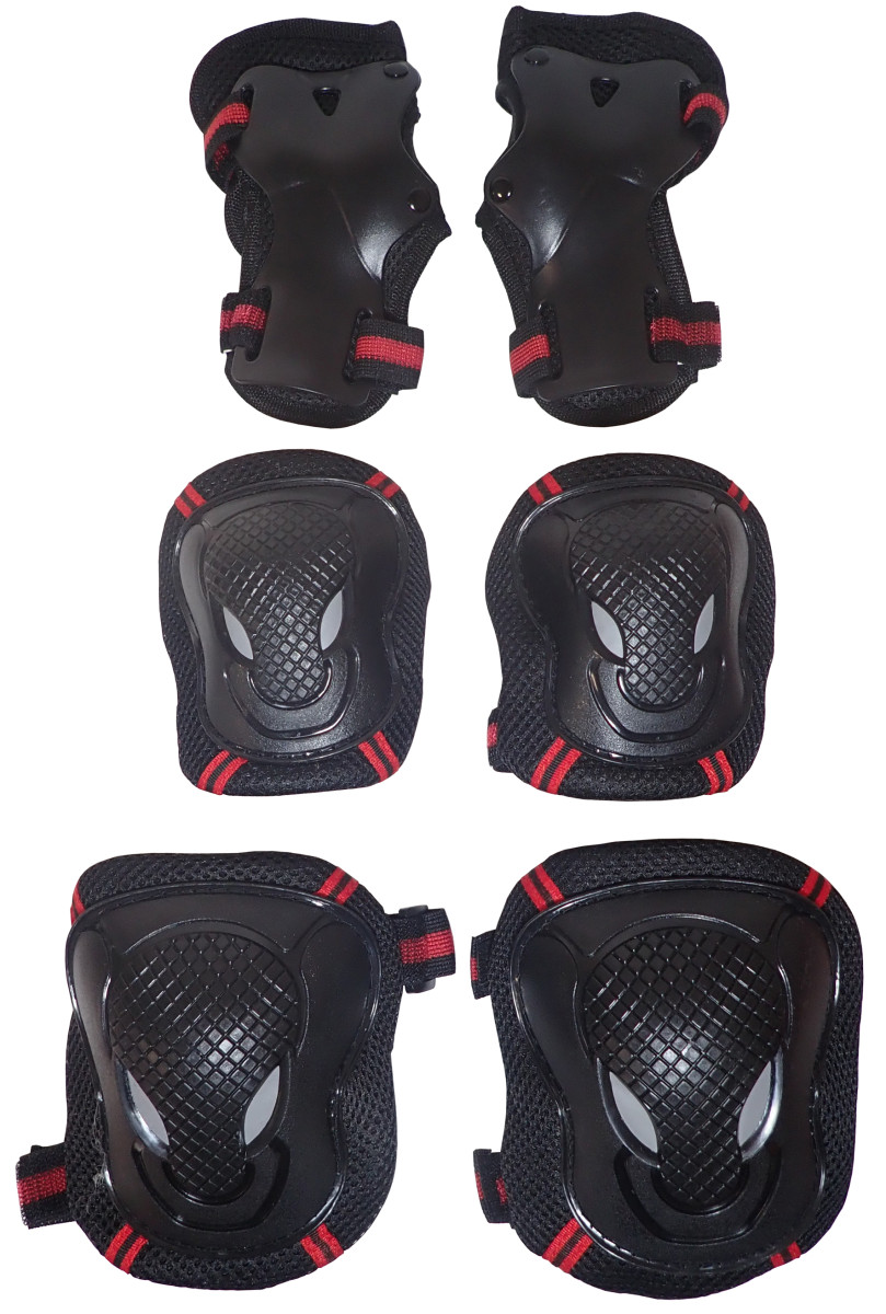 KUBIsport 05-CS204K-L CS204K Chrániče sada pro in-line, koloběžky a skateboard vel. L - černé