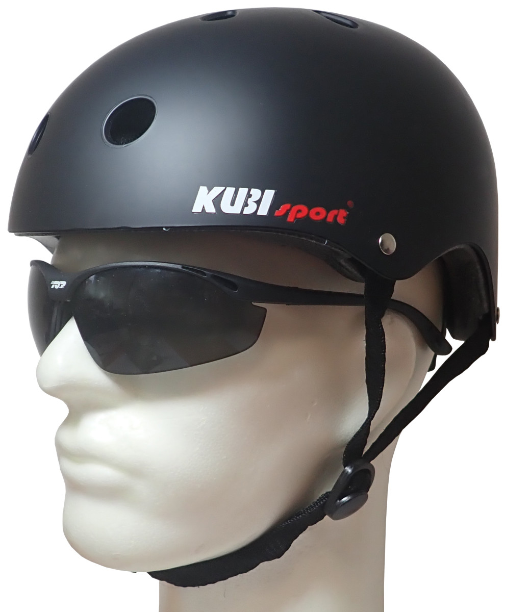 KUBIsport 05-CSH01K-S Helma pro inline brusle, skateboard a koloběžky vel. S - černá