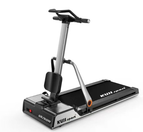 KUBIsport 05-GB/ROW Běžecký pás 4 v 1 s veslovecím trenžerem, kladkou a břišním trenažerem GB/ROW