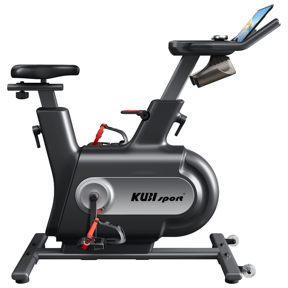 KUBIsport 05-BC90K Magnetický cyklotrenažér BC90K bezdrátový, samonapájecí s bluetooth