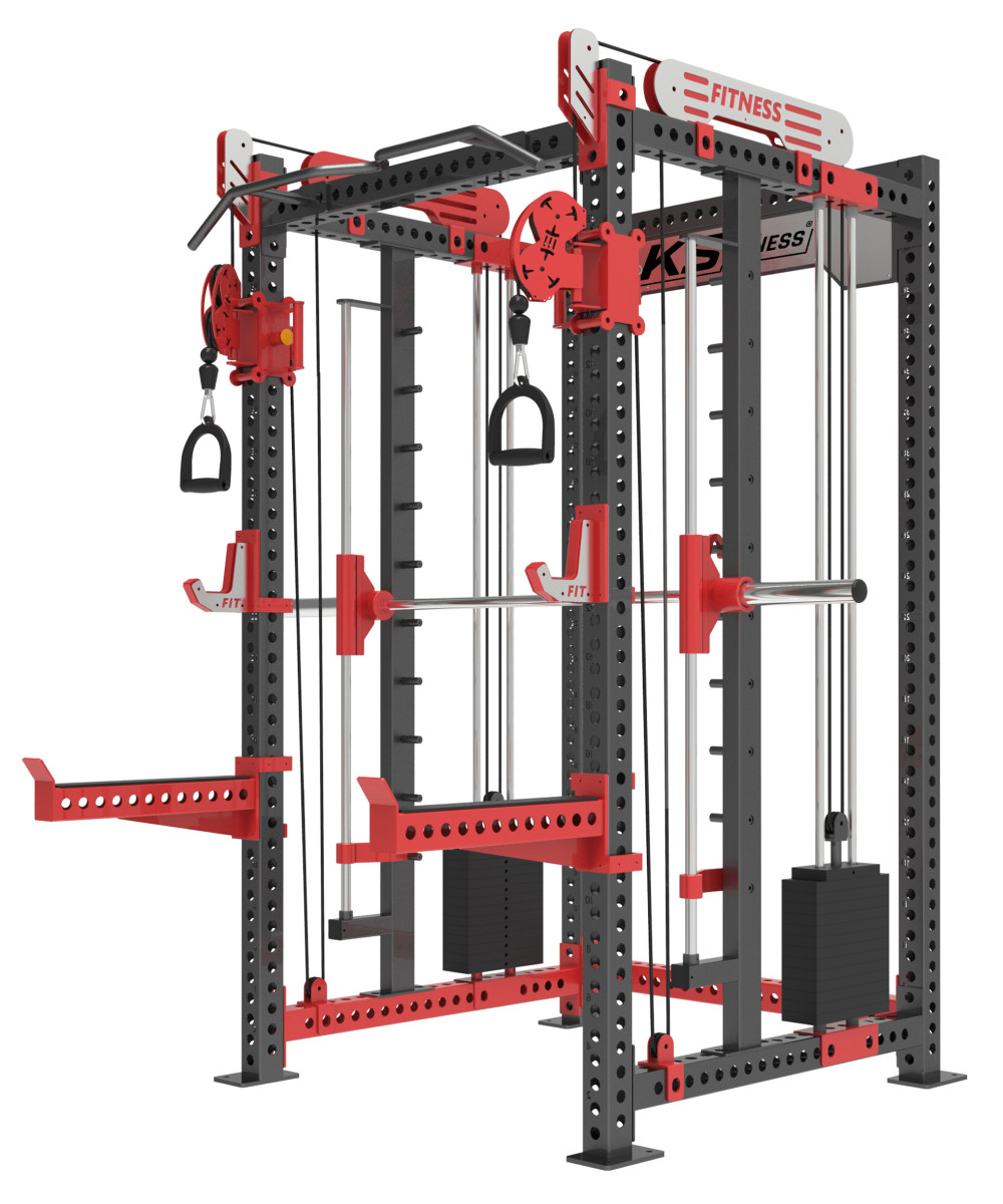 KUBIsport 05-HX80 Posilovací klec s multipressem a závažím 2 x 80 kg, nosnost 900 kg