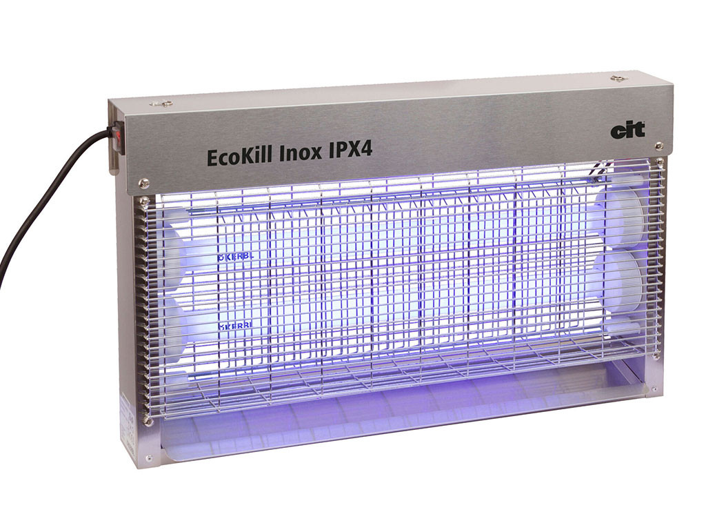 Elektrický lapač hmyzu KERBL 299935 ECOKILL INOX 2030 IPX4 2x15 W