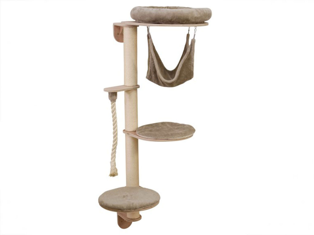 Kočičí strom na zeď KERBL DOLOMIT GRAPPA 158x80x53 cm