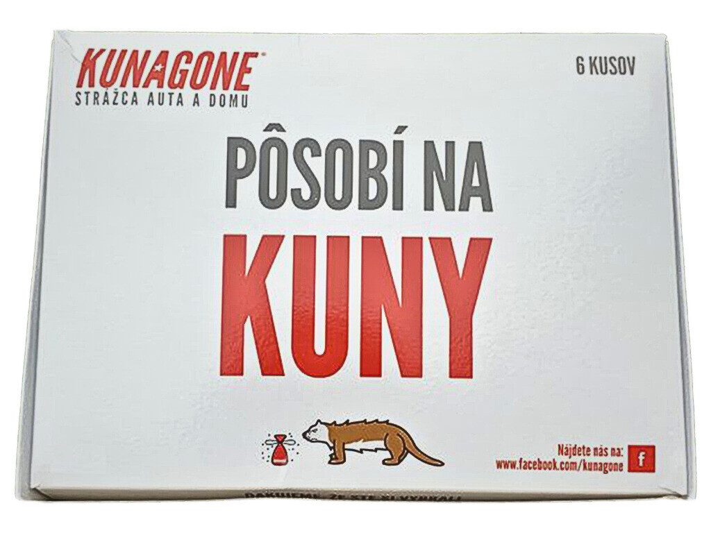 Pachový odpuzovač kun KUNAGONE, set 6 ks