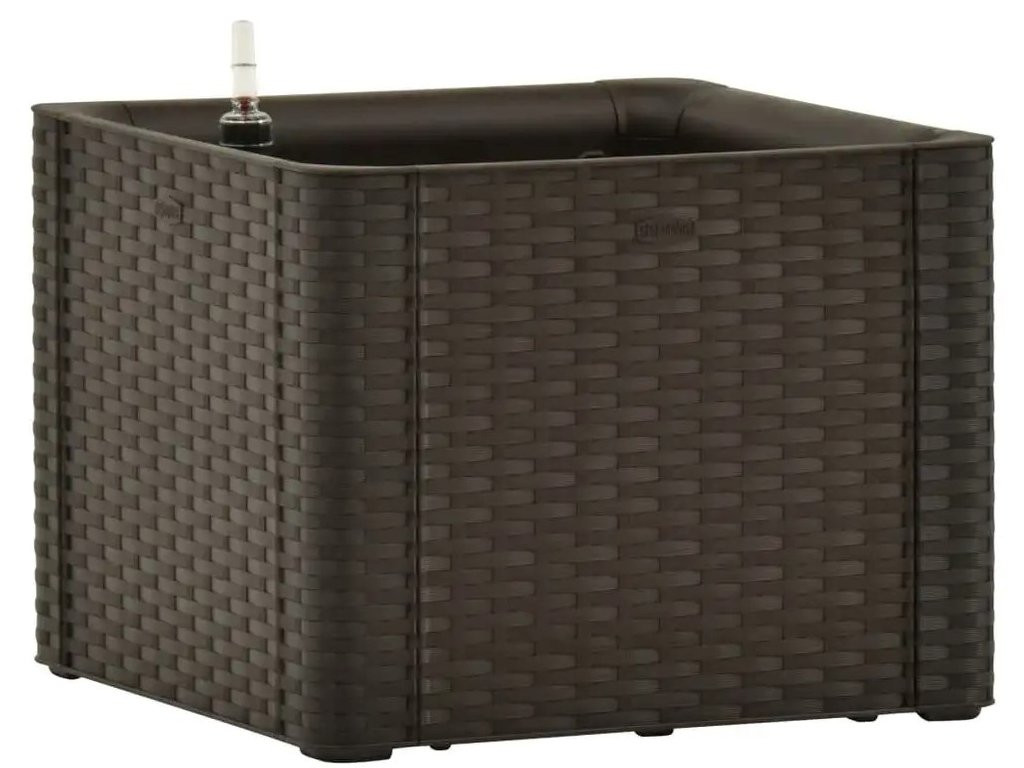 Samozavlažovací truhlík, vyvýšený záhon STEFANPLAST NATURAL DELUXE 43 moka