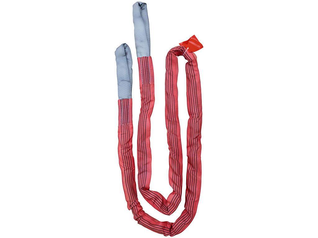Tažné lano s oky KERBL 37704 4 m/40mm/35000 kg, červené