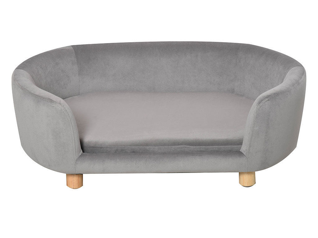 Pohovka pro psy PAWHUT D04-167GY, světle šedá, 86x55x33 cm