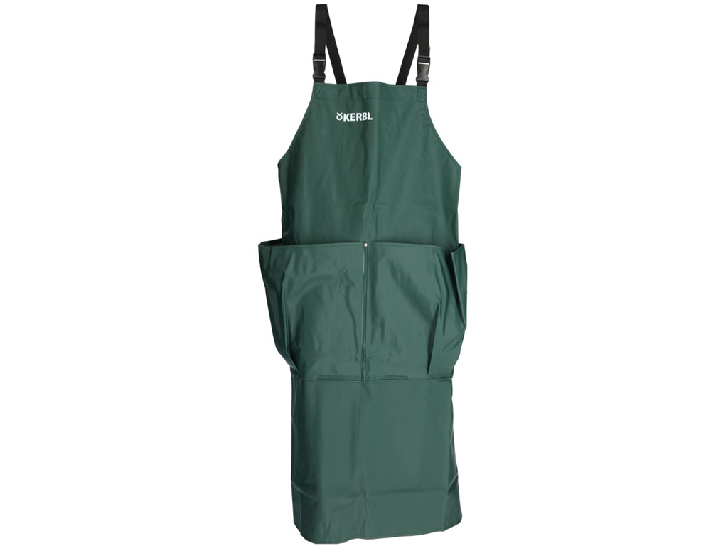 Voděodolná zástěra na dojení s kapsami KERBL 15617 PREMIUM APRON, 125X118cm, zelená