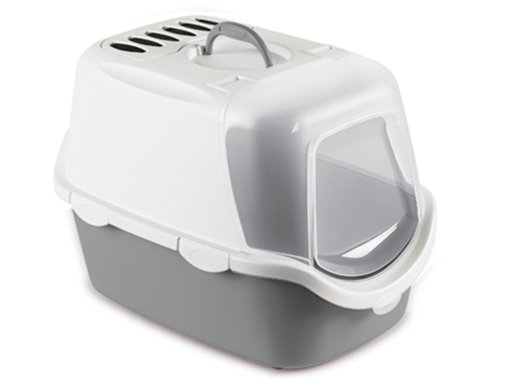 Kočičí záchod STEFANPLAST CATHY EASY CLEAN, šedobílý