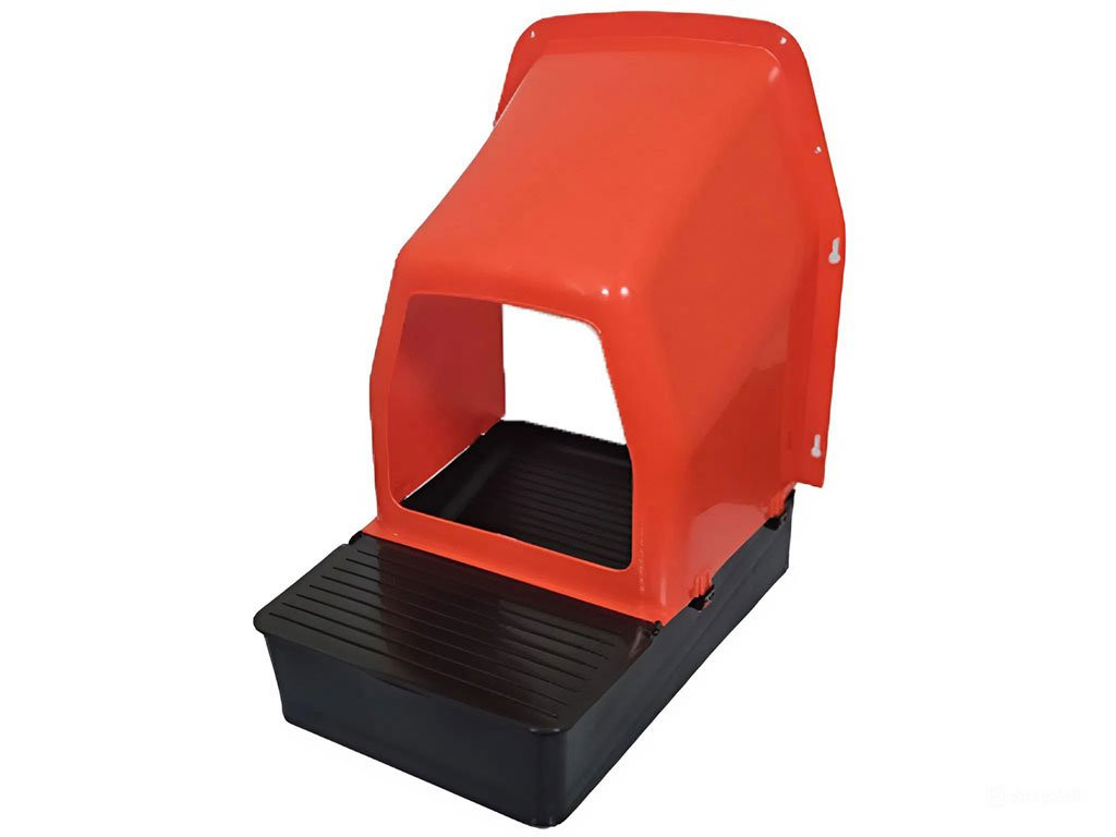 Snáškové hnízdo pro slepice se sběrným košíkem na vejce - ATV 301635 MANUAL NEST  36X42X41 červené