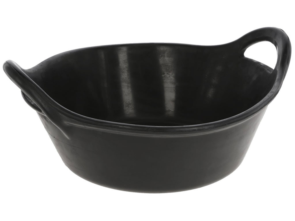 Pryžový krmný a napájecí žlab KERBL 323462 - objem 11l, výška 14cm, průměr 40cm