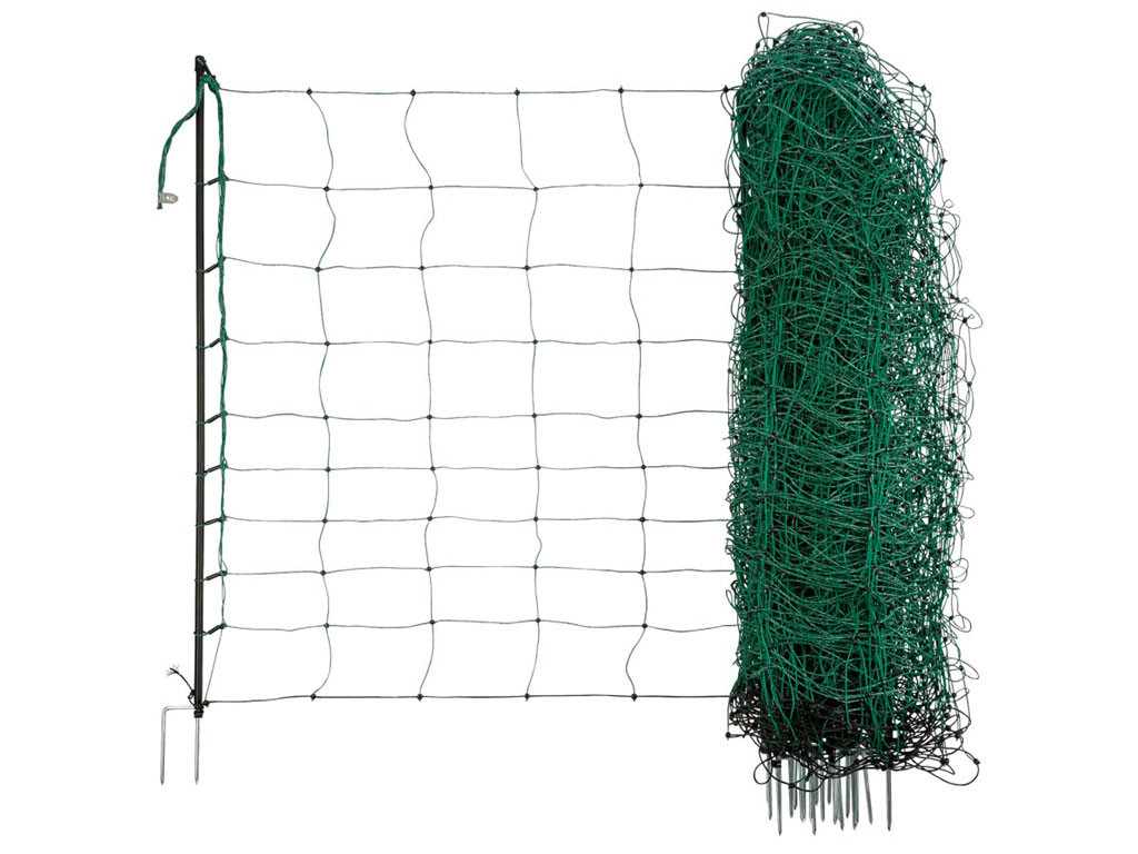 Síť pro elektrický ohradník pro ovce KERBL 27266 OVINET, 90 cm x 50 m / 2 hroty, zelená