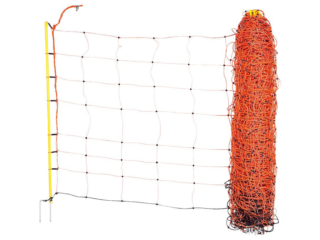 Síť pro elektrický ohradník pro ovce KERBL 27903 108 cm x 50 m / 2 hroty, oranžová