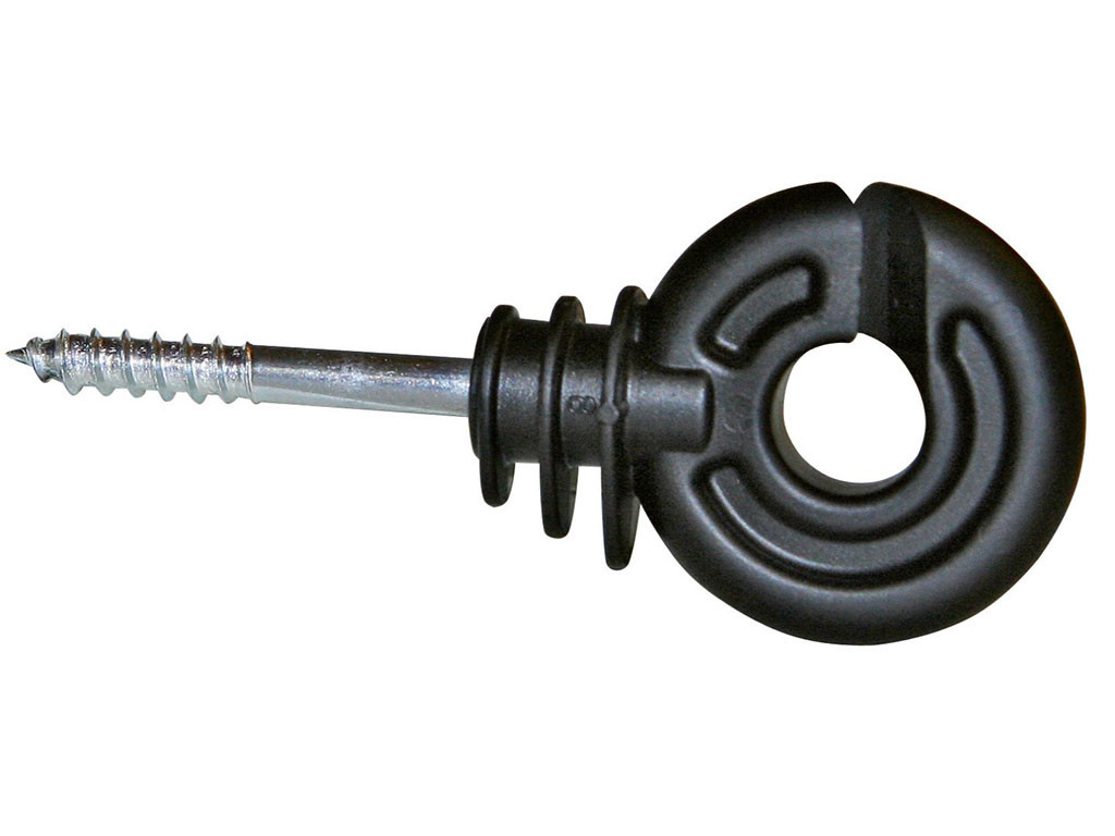 Kruhový izolátor pro elektrický ohradník KERBL 44306, s vrutem, Ø 5 mm