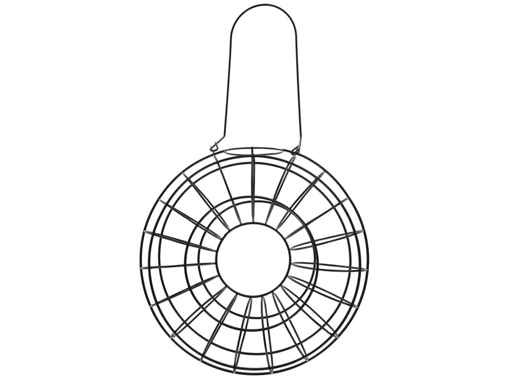 Závěsné krmítko pro ptáky - kroužek na lojové kuličky KERBL 87045 CIRCLE, kov 24x8x24 cm
