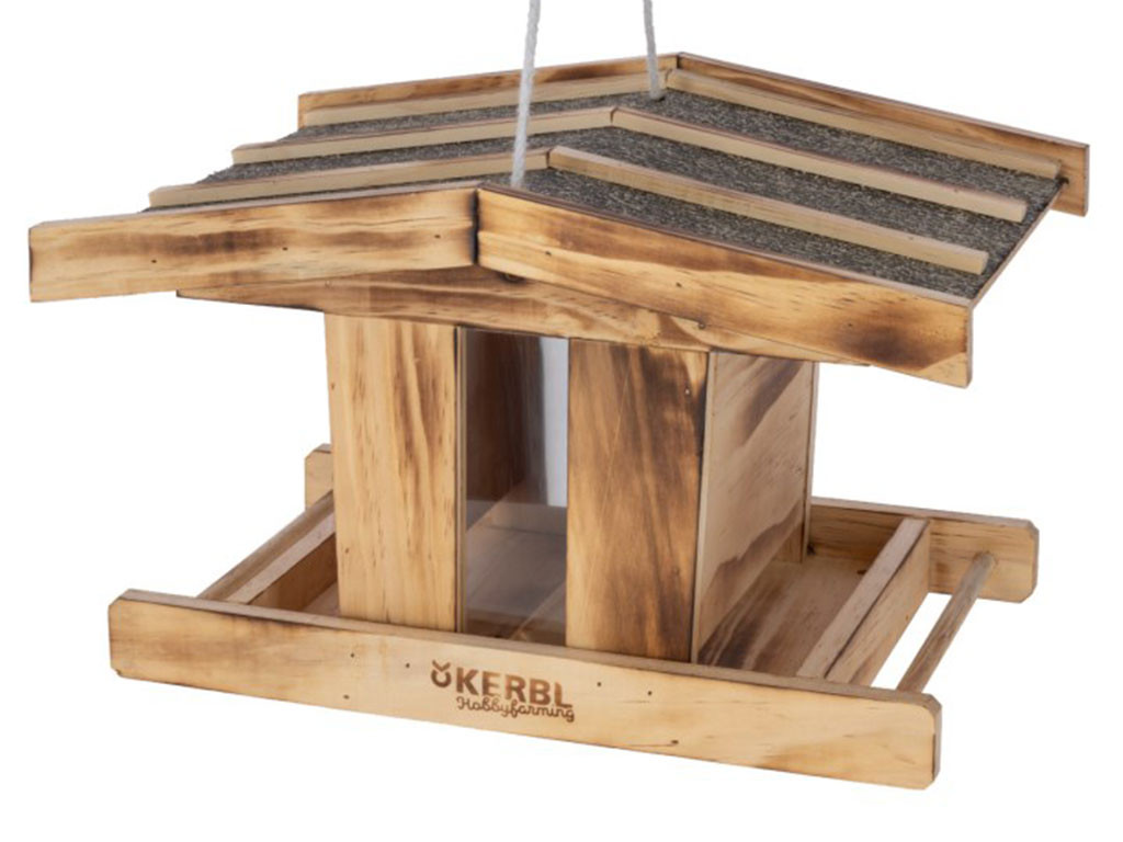 Závěsné krmítko pro ptáky KERBL 87044 GROßER ARBER, dřevo 37,2x29x23 cm