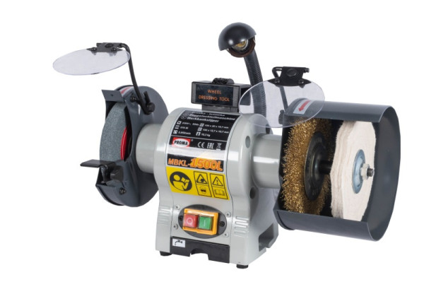 PROMA MBKL-1500L - Dvoukotoučová bruska - leštička