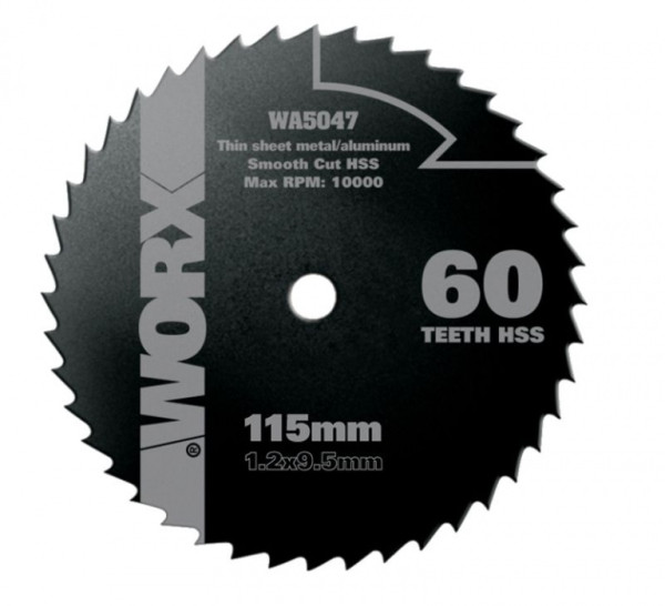 WORX Power tools WA5047 - Kotouč na dřevo/kov 115 x 9,5 pro WU427, Worxsaw XL