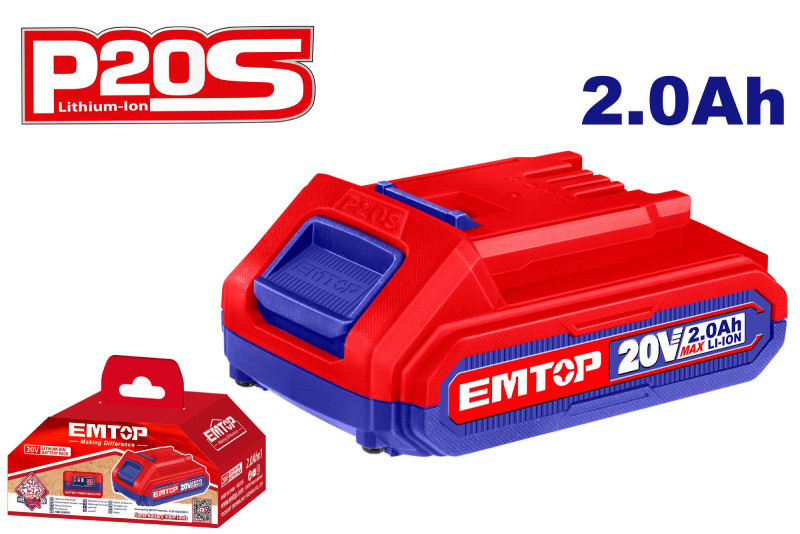 EMTOP Akumulátor 20V Li-ion 2.0Ah