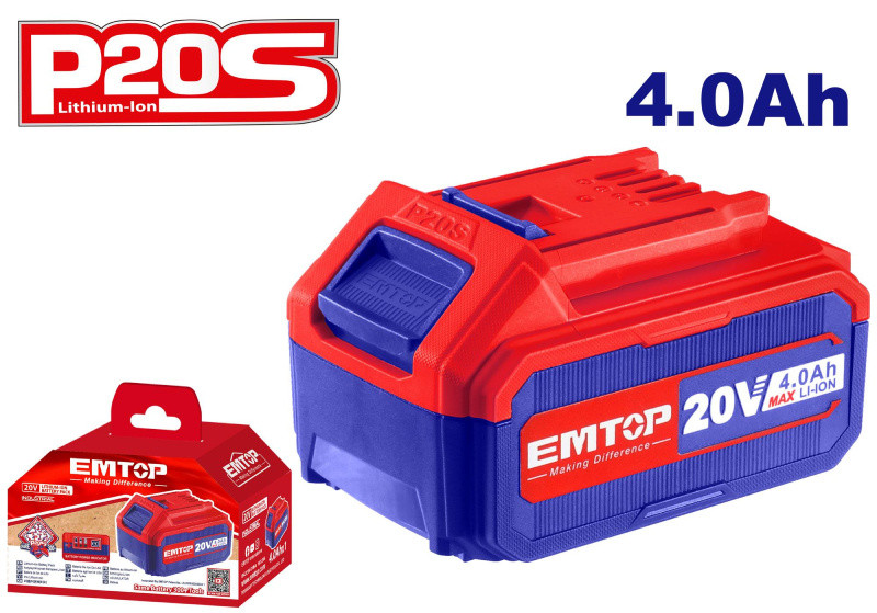 EMTOP Akumulátor 20V Li-ion 4.0Ah