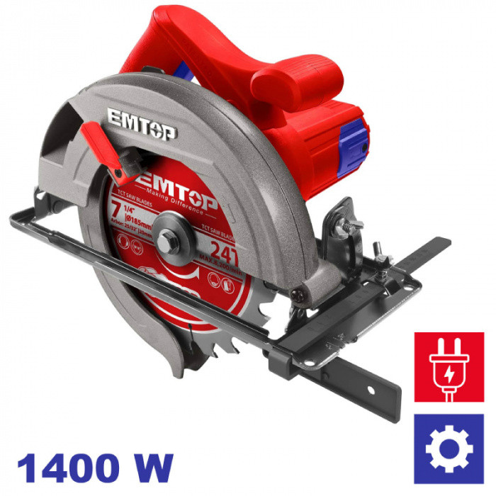 EMTOP Kotoučová pila 1400W 185mm