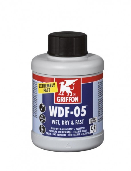 Griffon WDF05, PVC lepidlo 250 ml se štětcem pro flexi hadice