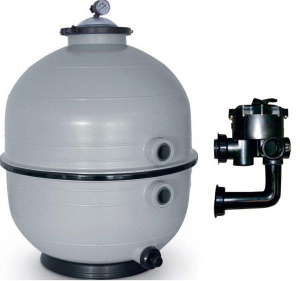Filtrační zařízení - KIT MIDI 600, 14 m3/h, 230 V, 6-ti cest. boč. ventil, čerp. Preva