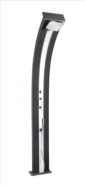 Solární sprcha DADA CURVE antracit/inox