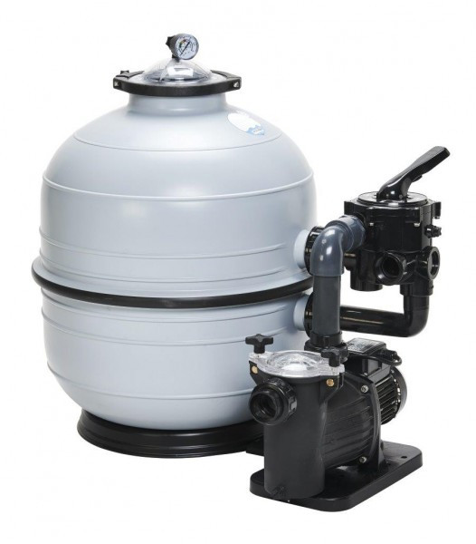 Filtrační zařízení - KIT MIDI 400, 9 m3/h, 230 V, 6-ti cest. boč. ventil, čerp. Preva