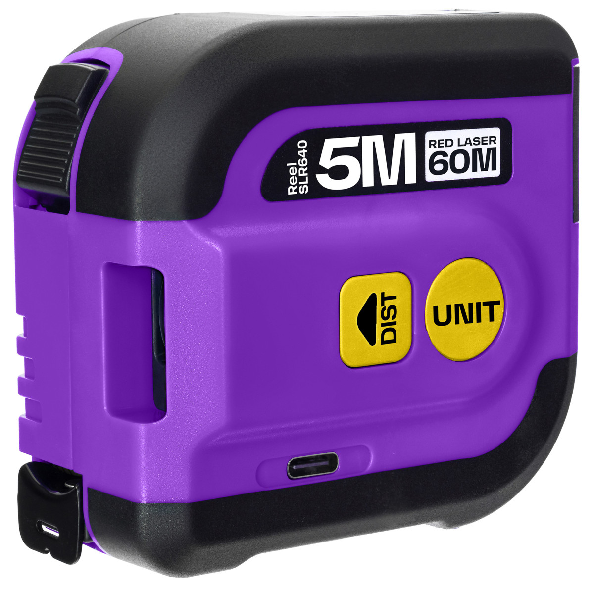 Laserový svinovací metr Ermenrich Reel SLR640 Fialový