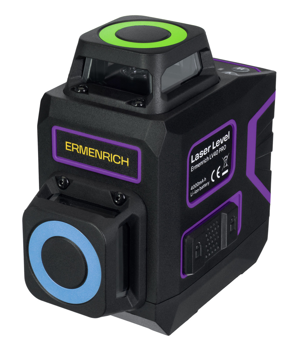 Laserový nivelační přístroj Ermenrich PRO LV40 Fialový