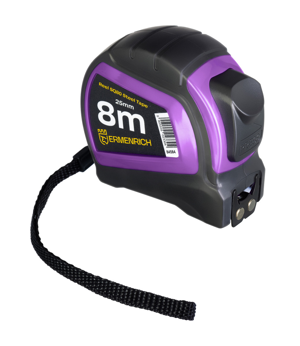 Svinovací metr Ermenrich Reel SQ80 Fialový