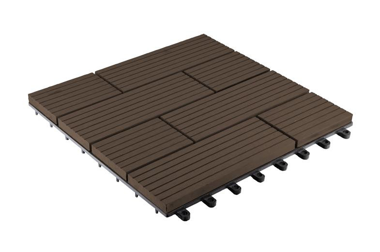 WPC dlaždice G21 Samoa indický teak 2,3x30x30 cm