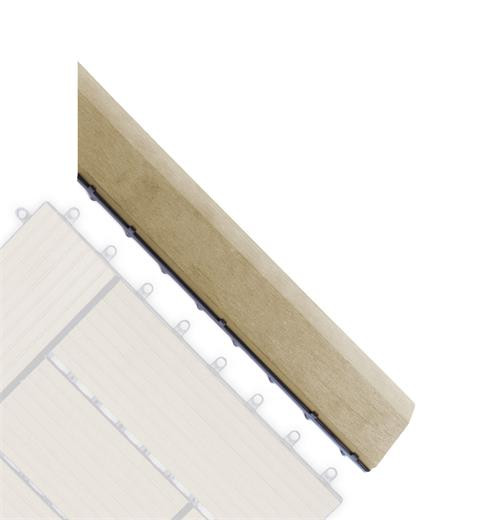 Přechodová lišta G21 pro WPC dlaždice Cumaru, 38,5x75 cm rohová