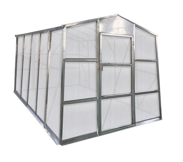 Skleník G21 GZ 59 - 251 x 311 cm, pozinkovaný, se základnou