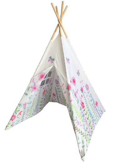Stan G21 TEEPEE Jarní louka, růžové kvítky