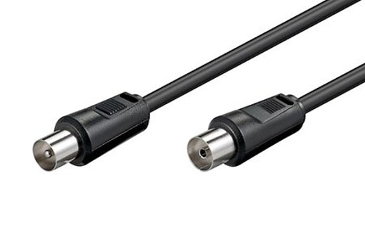 Kabel anténní 75 Ohm, IEC, M-F, 5m